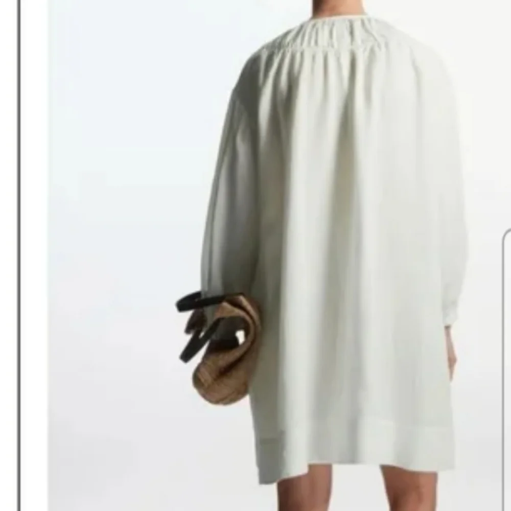 COS Oversized Gathered Mini Linen Blend  Small